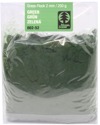 Static grass flock - 2mm - green 250g