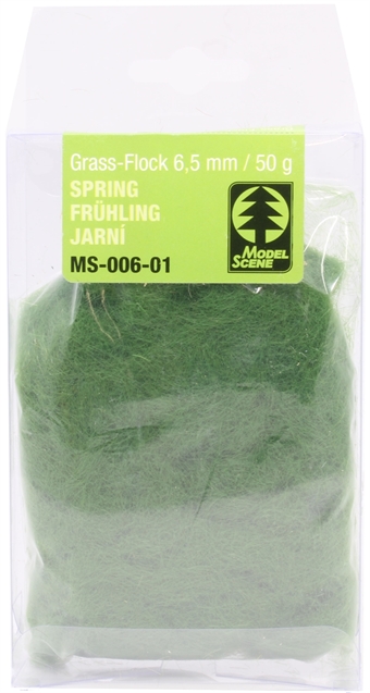 Static grass flock - 6.5mm - spring 50g