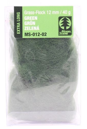Static grass flock - 12mm - green 40g