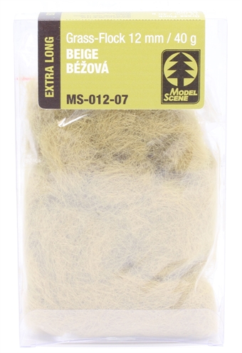Static grass flock - 12mm - beige 40g