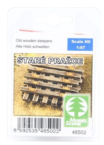 Old wooden sleepers - pack of 50 - for HO and OO gauge