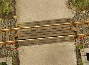 Wooden rail crossing - pack of two