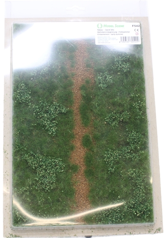 Premium grass mat - trackside embankment - early summer - 280mm x 180mm