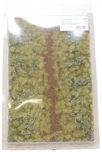 Premium grass mat - trackside embankment - late summer - 280mm x 180mm
