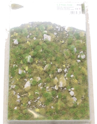 Premium grass mat - stony hill - late summer - 280mm x 180mm
