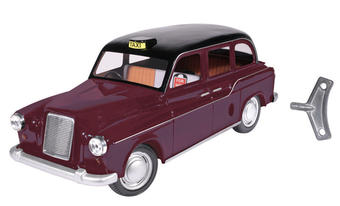Mettoy Austin FX4 London Taxi in Black/Burgundy Two Tone. Production run of <1000