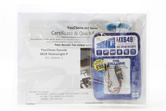 6-pin wired micro DCC sound decoder