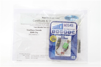8-pin wired micro DCC sound decoder