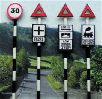 Pre 1960's Road Signs set 1