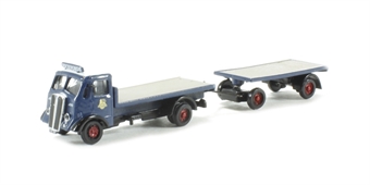 AEC Matador flatbed & drawbar trailer 'Pickfords' (circa 1950-1960)