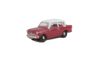Ford Anglia in maroon & grey