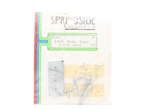 GWR Water Crane and Fire Devil Whitemetal Kit