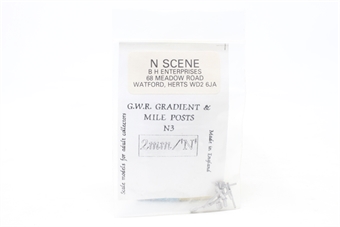 GWR Gradient and Mile Posts