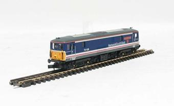 Class 73 Electro-Diesel 73129 "City of Winchester" in Network SouthEast livery