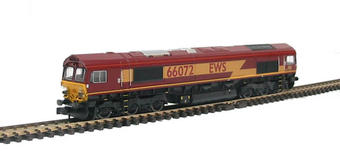 Class 66 diesel 66072 in EWS livery