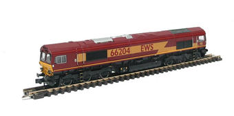 Class 66 diesel 66204 in EWS livery