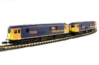 Class 73 73206 "Lisa" (motorised) & 73209 "Alison" (non-motorised dummy) in GBRf livery - twin pack