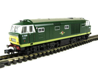 Class 35 Hymek D7008 in BR two tone green with Alt. Deco positions