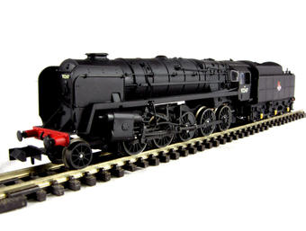 Class 9F 2-10-0 standard 92247 BR early emblem with BR1G tender double chimney