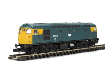 Class 26 26015 BR blue with full yellow ends