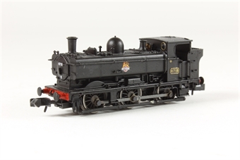Class 57xx 0-6-0PT 6713 in BR black with early emblem