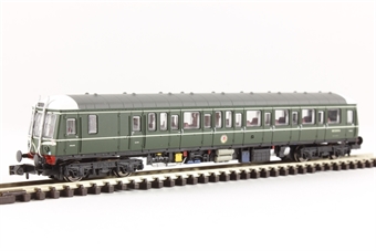 Class 122 'Bubble car' single car DMU W55016 in BR green with speed whiskers - unpowered dummy