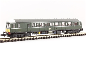Class 122 "Bubble Car" single car DMU W55003 in BR green with Small Yellow Panels - unpowered dummy