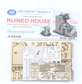 Ruined house - laser cut wood kit