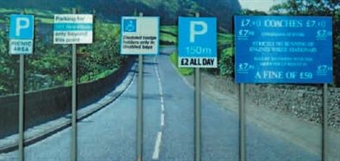 Modern Road Signs - Parking signs x5