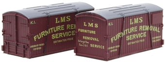 Pack of two containers for Conflat wagons - LMS furniture removals