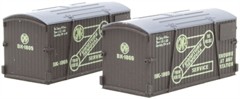Pack of two containers for Conflat wagons - GWR furniture removals