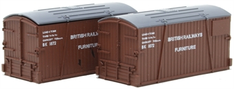 Pack of two containers for Conflat wagons - BR furniture removals