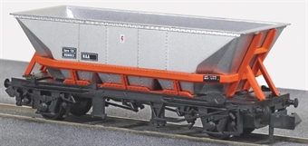 HAA MGR coal hopper in BR railfreight livery with red cradle