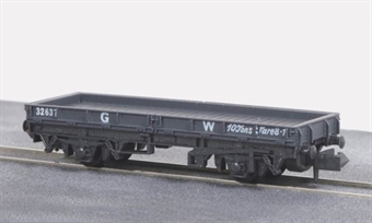 10 ton plate wagon in GWR dark grey