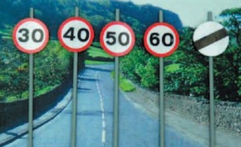 Modern Road Signs - Speed Limit signs