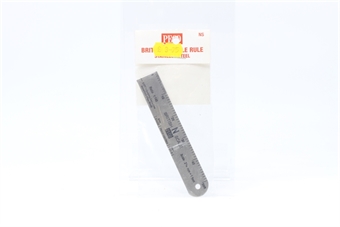 N Scale Stainless Steel Rule