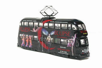 Blackpool Balloon tram in "Eclipse 2" ad. livery