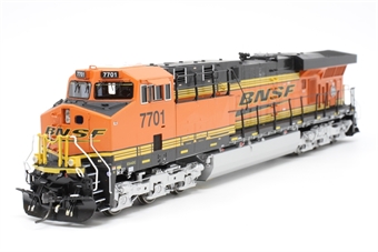 GE ES44DC #7701 of the Burlington Northern & Santa Fe Railroad (DCC fitted)