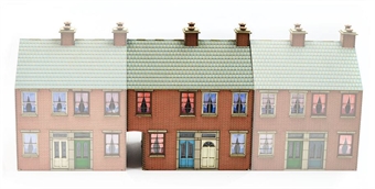 Jubilee Street brick terrace house with Ginnel - wooden kit
