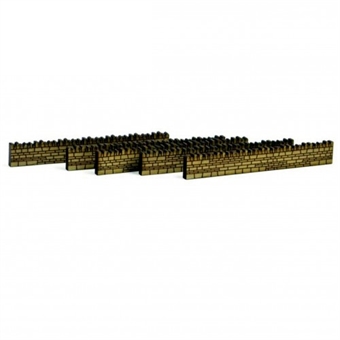 Stone Long Wall Sections - wooden kit
