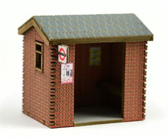 Brick built Bus Stop shelter - wooden kit