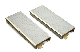 2 x Stone Straight Platforms - wooden kit