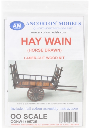 Horse-drawn hay wain - laser cut wood kit