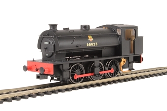 Class J94 Austerity 0-6-0ST 68023 in BR black with early crest & tall coal bunker