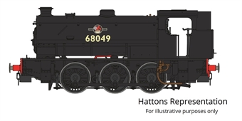 Class J94 'Austerity' 0-6-0ST 68049 in BR black with late crest and tall bunker - Cancelled from production