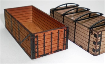 Wooden transportation crates - laser-cut wood kit