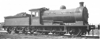 Class J26 0-6-0 65767 in BR black with early emblem - Digital sound fitted
