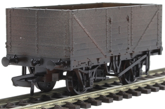 7 plank open wagon in BR grey - weathered