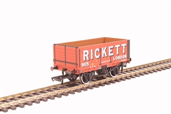 7-plank mineral wagon "Rickett" with 3-disc wheels