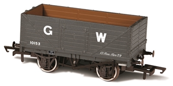 7 plank open wagon 0153 in Great Western grey